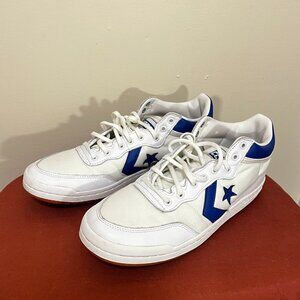 Converse Blue & White Fastbreak Pro Mid Top Sneakers, Womens 11 Mens 9.5
